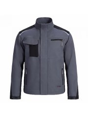 Куртка ProfLineLeader (тк.Хлопок/Спандекс,260), серый/черный